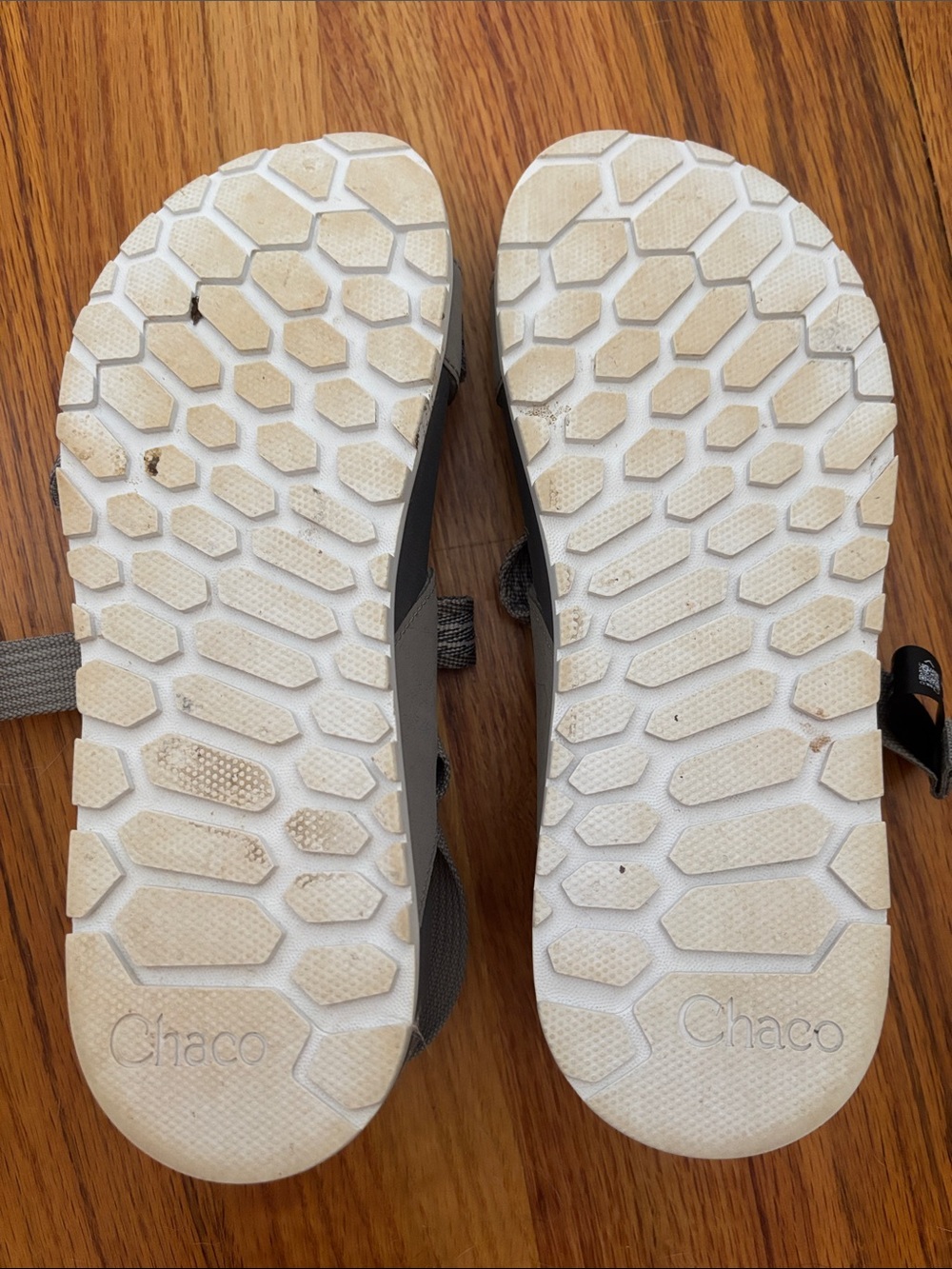 Chaco White and Gray Strappy Sandals - Women's - Picture 2 of 5